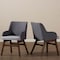 Baxton Studio Monte Mid-Century Modern Two-Tone Grey Armchair, PK2 134-7176 - alternate 7